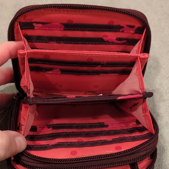 Lug Splits Compact RFID Wallet - Cats Orchid - NWT - Picture 9 of 12